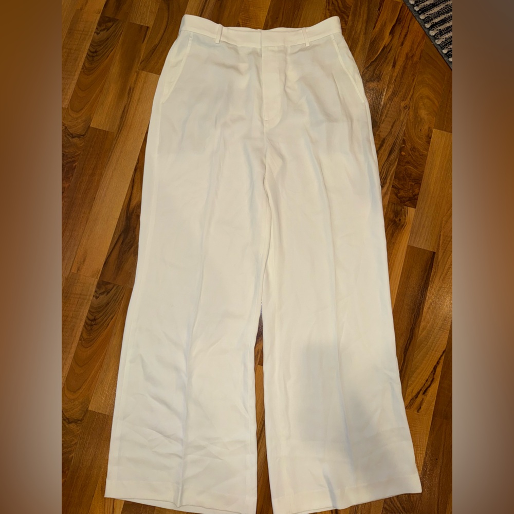 Polo by Ralph Lauren women's wide leg lightweight white pant‎ NWT size 12